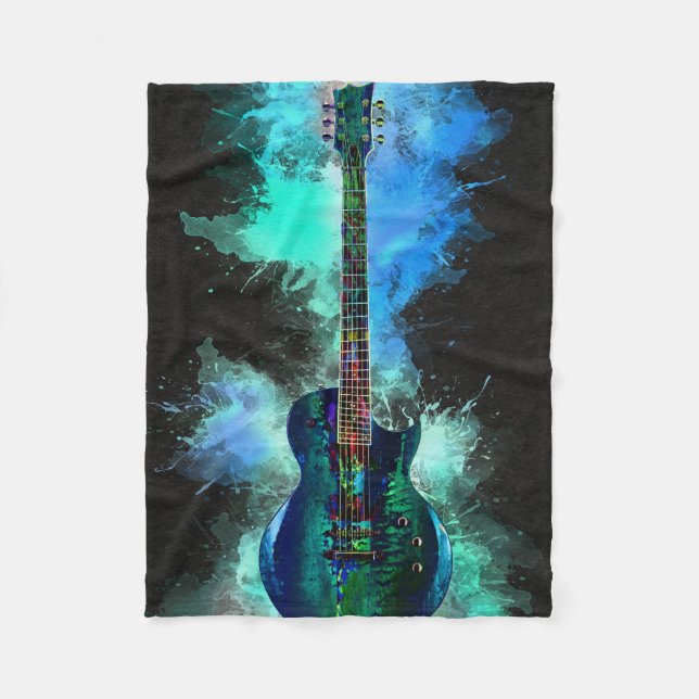 Gitarre Fleecedecke (Vorderseite)