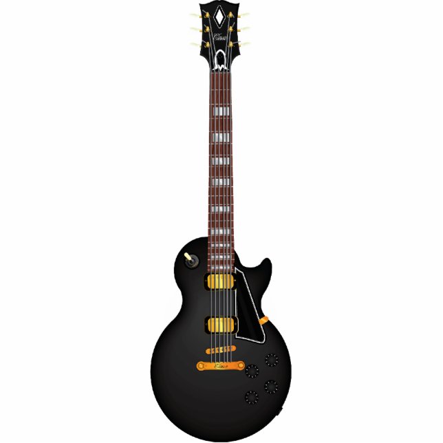 Gitarre Freistehende Fotoskulptur (Vorne)