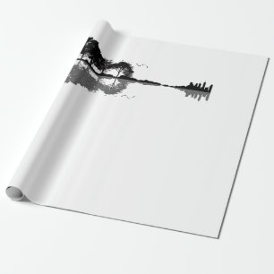 Gitarre-Gitarre-Natur Est Musik Bass Gitarrist Geschenkpapier