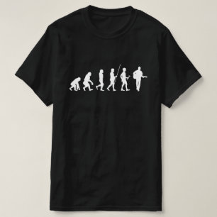 Gitarre Gitarrist Evolution weiss T-Shirt