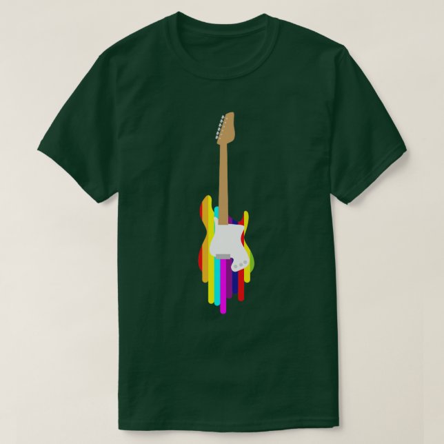 Gitarre Gitarrist Music Instrument String T-Shirt (Design vorne)