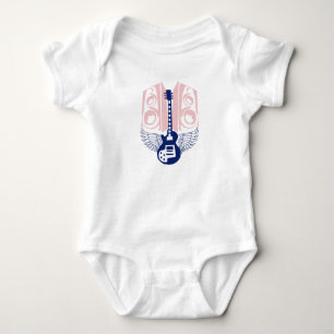 Gitarre got Flügel mit Lautsprecher Baby Strampler