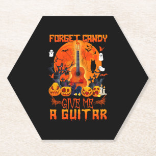 Gitarre Halloween Gitarren Gitarrist Gitarre Spiel Untersetzer