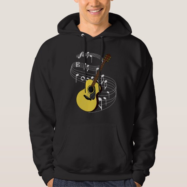 Gitarre Hoodie (Vorderseite)