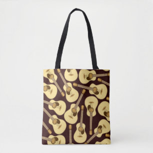 Gitarre in Handschrift nahtlos Tasche