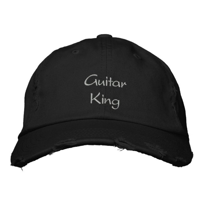 Gitarre King Custom bestickte Cap / Hat Bestickte Kappe (Vorderseite)