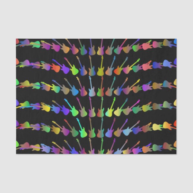 Gitarre Legion Splash of Colors Seidenpapier (Vorderseite)