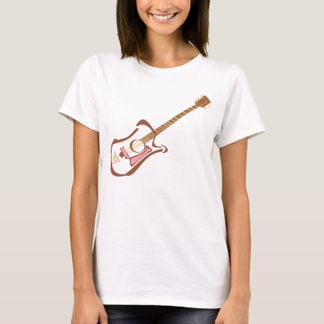 Gitarre-Liebe T-Shirt (Vorderseite)