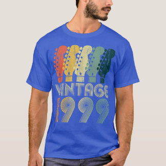 Gitarre Lover 23 Jahre Alte Geschenke Vintag 1999  T-Shirt
