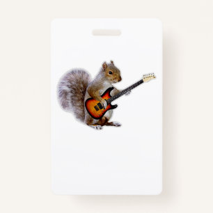 Gitarre Lover Eichhörnchen Gitarre spielen Ausweis