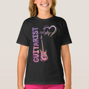 Gitarre-Lover-Gitarrist Heartbeat T-Shirt