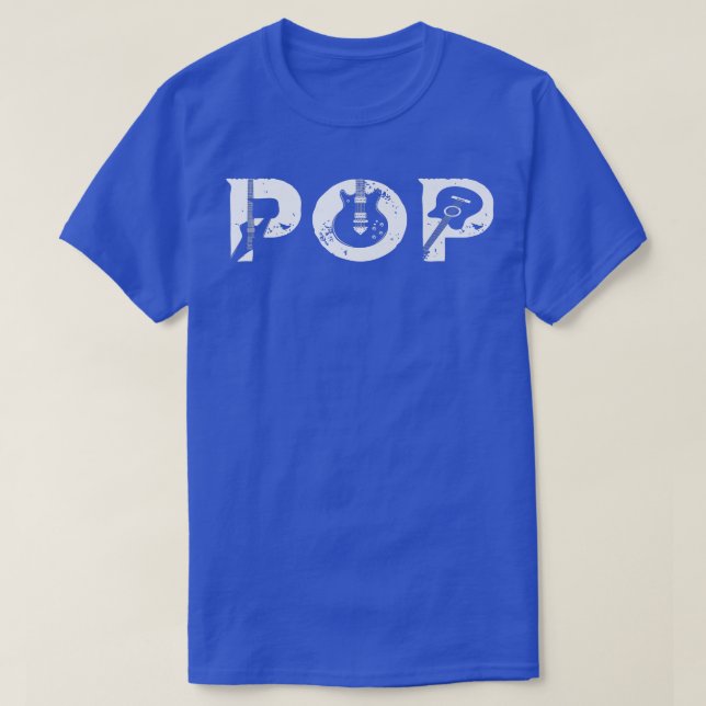 Gitarre Lover Gitarrist Pop Funny Music Father's D T-Shirt (Design vorne)