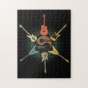 Gitarre Lover   Retro-Stil  Geschenk für Gitarris