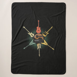 Gitarre Lover  Retro Style   Geschenk für Gitarris Sherpadecke