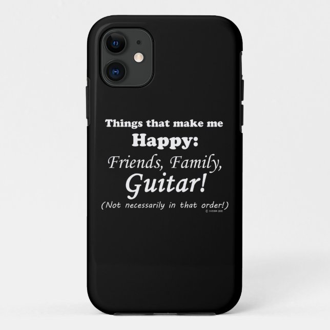 Gitarre macht mich glücklich Case-Mate iPhone hülle (Rückseite)