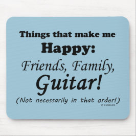Gitarre macht mich glücklich mousepad