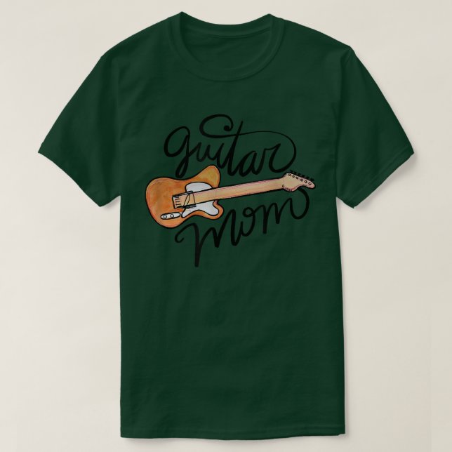 Gitarre-Mama T-Shirt (Design vorne)