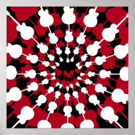 Gitarre Mandala Poster