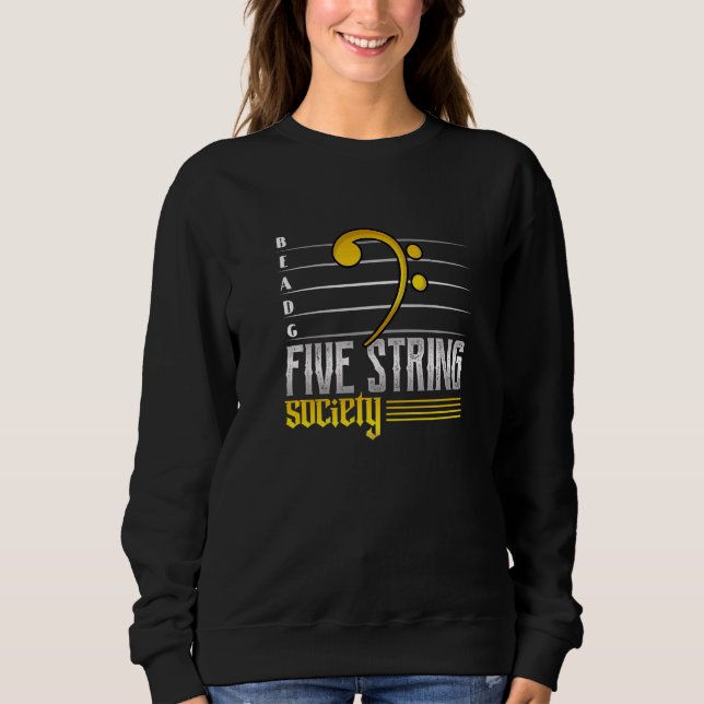 Gitarre Music Five Strings Society Sweatshirt (Vorderseite)