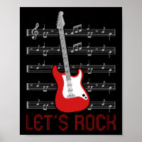 Gitarre Music Lover Lasse Rock Notes