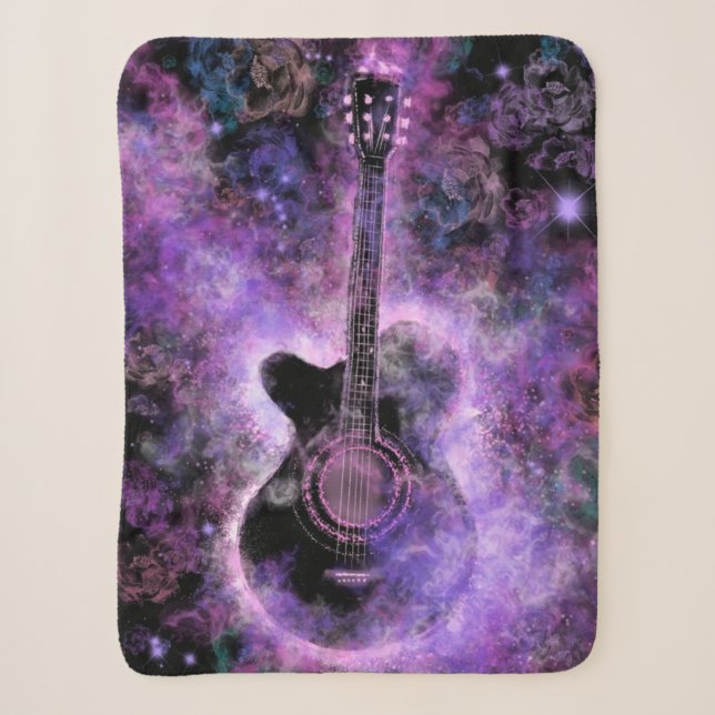 Gitarre Music Sherpa Blanket Sherpadecke (Vorderseite)