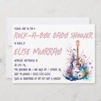 Gitarre, Musik, Baby-Dusche Rock-A-Bye