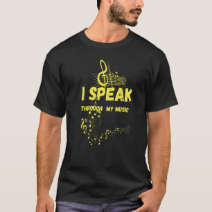 Gitarre Musik Musiklehrer Noten T-Shirt