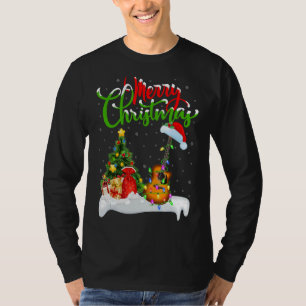 Gitarre-Musik Weihnachtsdekorationen Chris T-Shirt