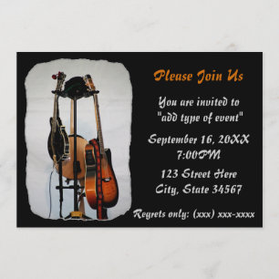 Gitarre Musikinstrumente Konzert Einladungen