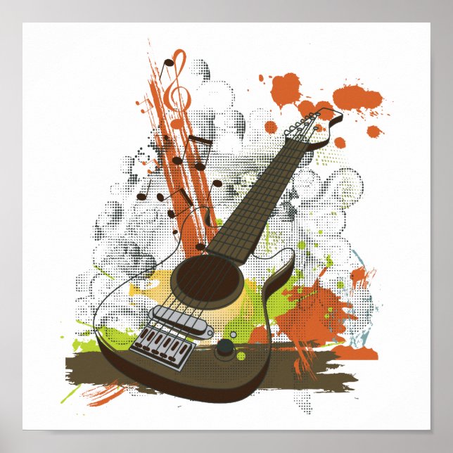 Gitarre Poster (Vorne)