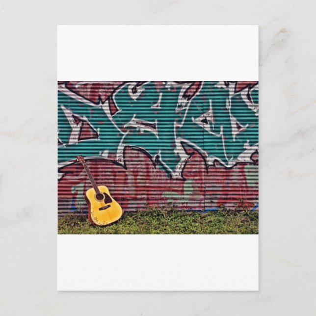 Gitarre Postkarte (Vorderseite)