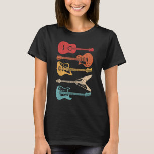 Gitarre Retro Stil für Gitarrist T-Shirt