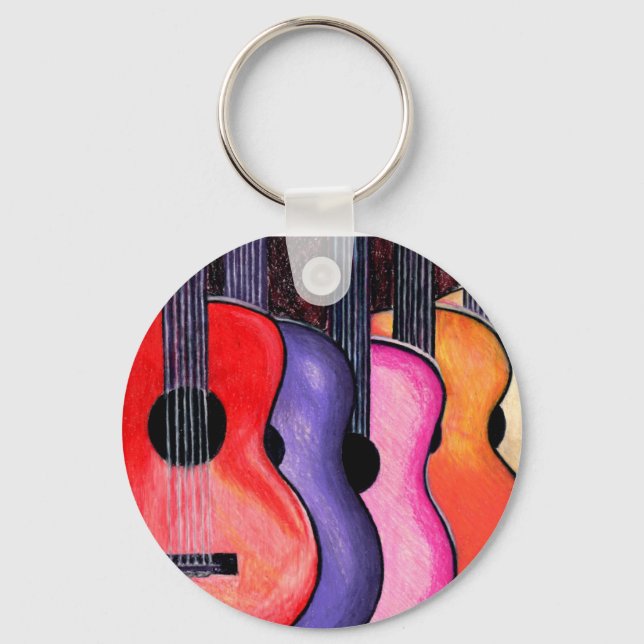 Gitarre-Schlüsselanhänger Schlüsselanhänger (Vorderseite)