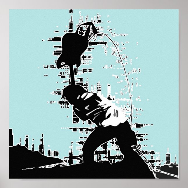 Gitarre Smash Poster (Vorne)