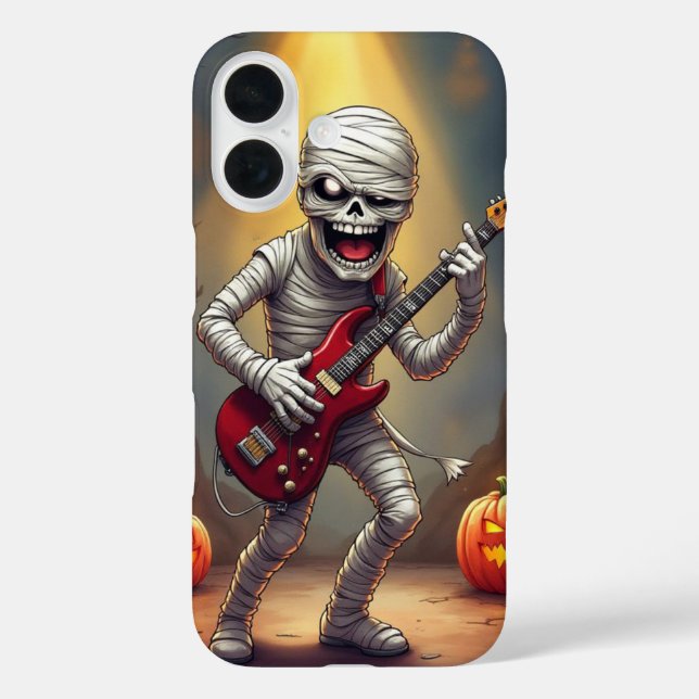 Gitarre Solo, Halloween, Autor Natasha Us iPhone 16 Hülle (Rückseite)
