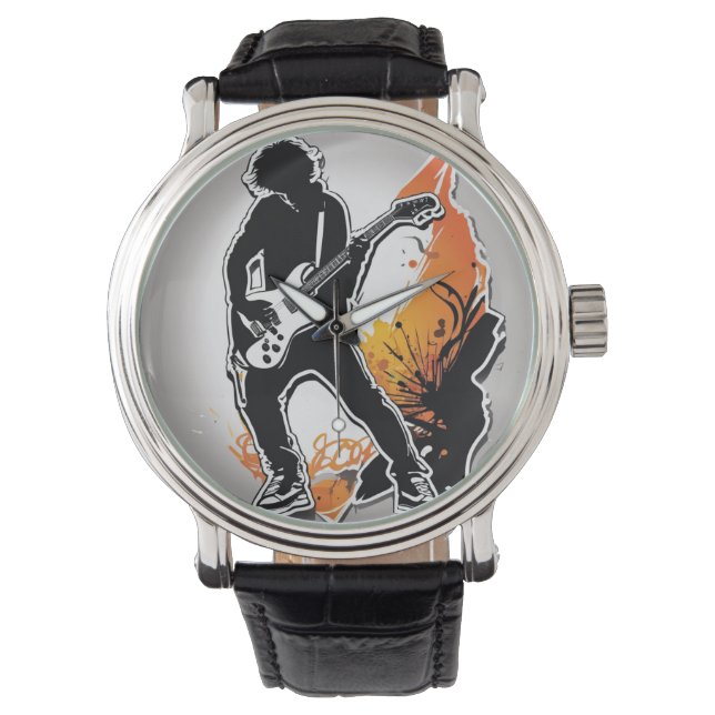 Gitarre spielen armbanduhr (Vorderseite)
