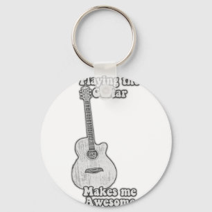 Gitarre spielen macht mich phantastisch. schlüsselanhänger