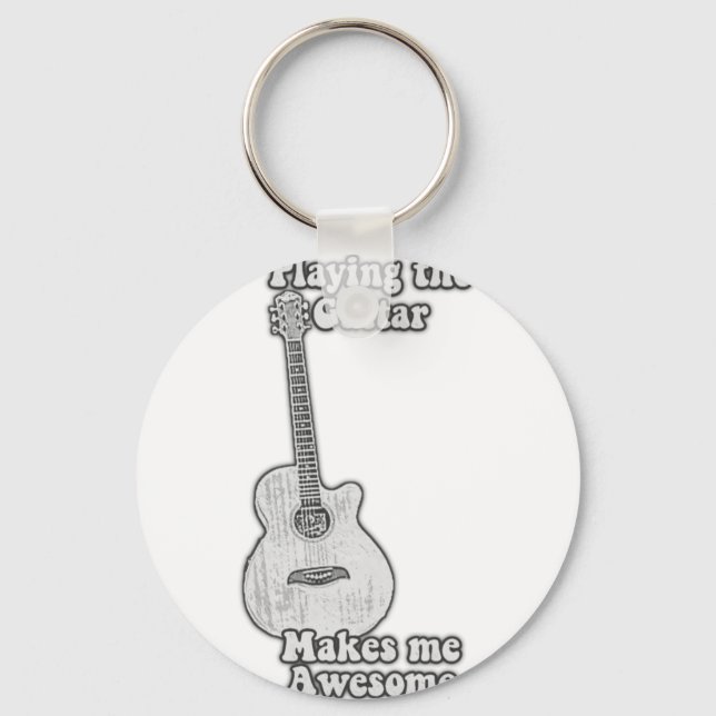 Gitarre spielen macht mich phantastisch. schlüsselanhänger (Vorderseite)