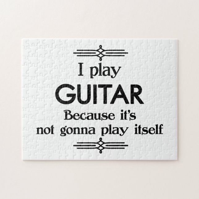 Gitarre - Spielen Sie sich selbst Funny Deko Music (Horizontal)
