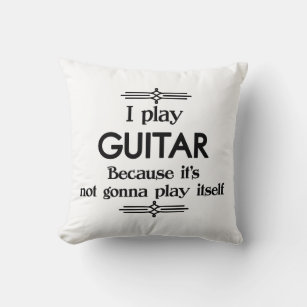 Gitarre - Spielen Sie sich selbst Funny Deko Music Kissen