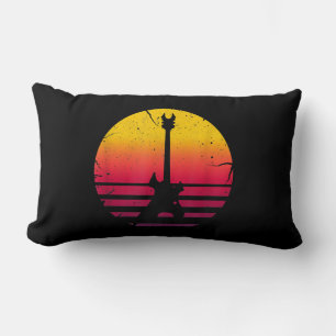 Gitarre Sunset Electric Rock Music Lover Instrumen Lendenkissen