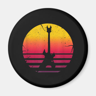 Gitarre Sunset Electric Rock Music Lover Instrumen Magnet