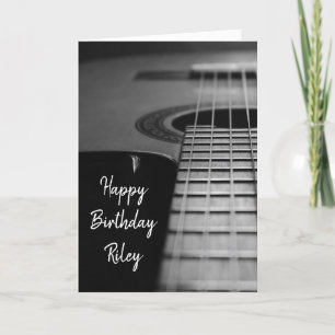 Gitarre Themed Birthday Karte