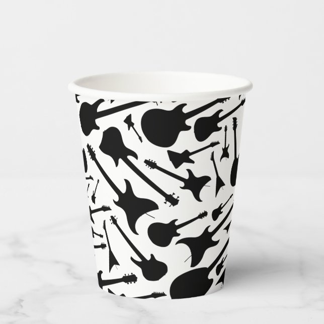 Gitarre Themed Paper Cups Pappbecher (Vorderseite)
