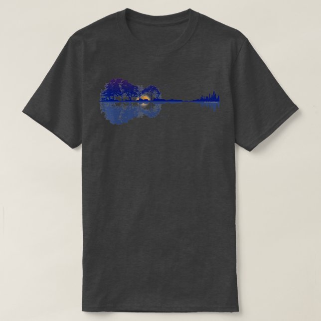 Gitarre über dem Lago Maggiore T-Shirt (Design vorne)