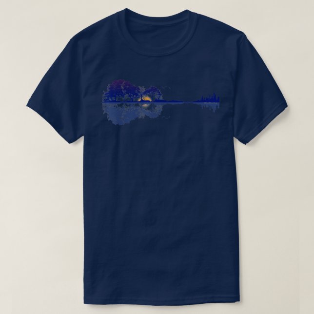 Gitarre über dem Lago Maggiore T-Shirt (Design vorne)