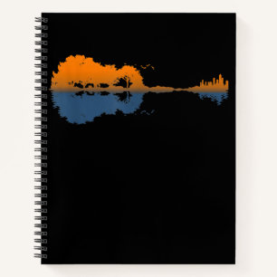 Gitarre über den Lago Maggiore Notizbuch