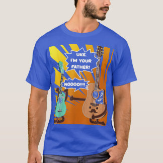 Gitarre Uke Im Your Vatervater Day Gitarrist 14 T-Shirt