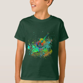 Gitarre und Akkorde Spritzer T-Shirt