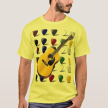 Gitarre und Auswahlt-shirt